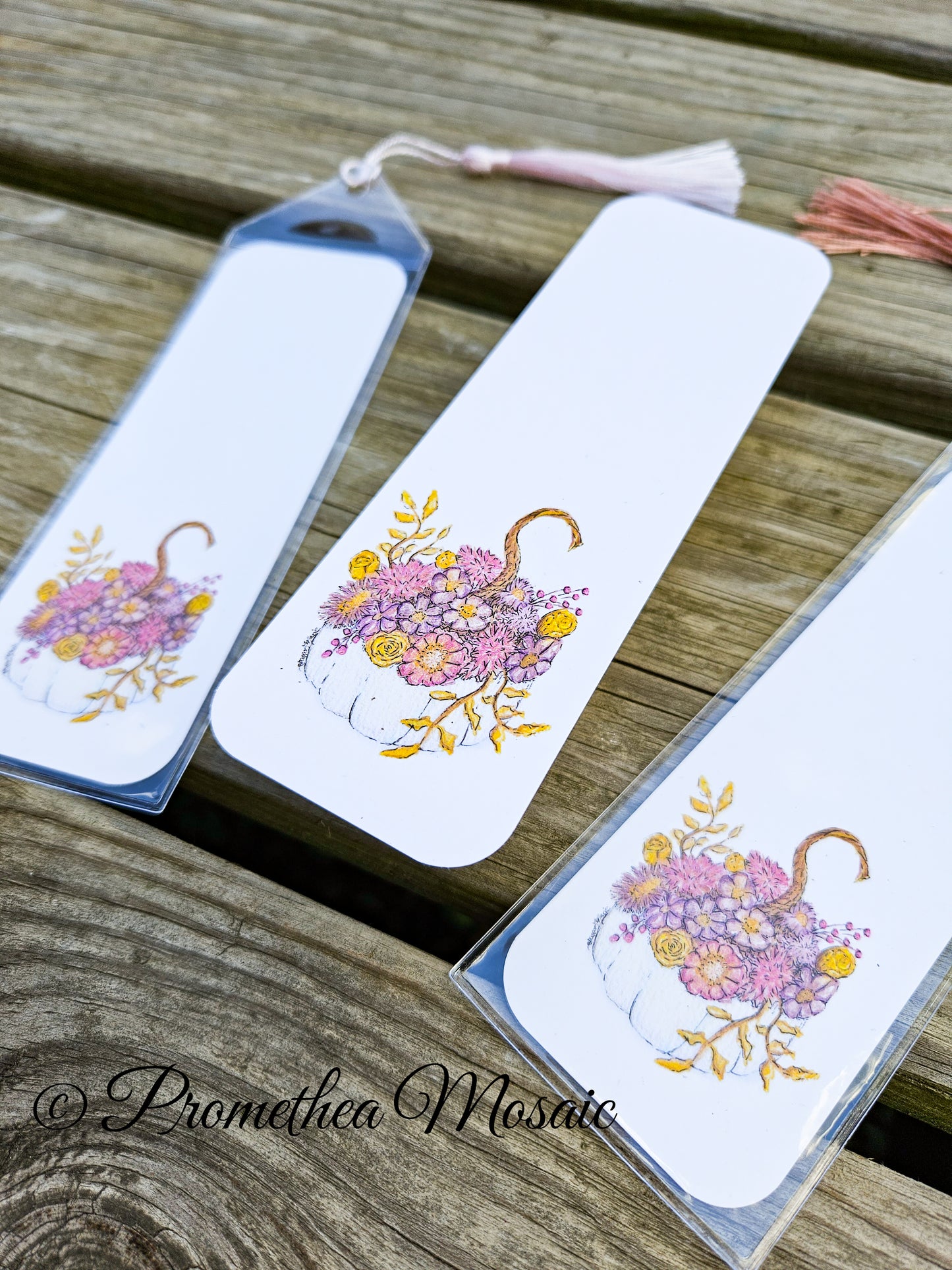 Saved For Such A Time | Pastel Pumpkin Bouquet Bookmark