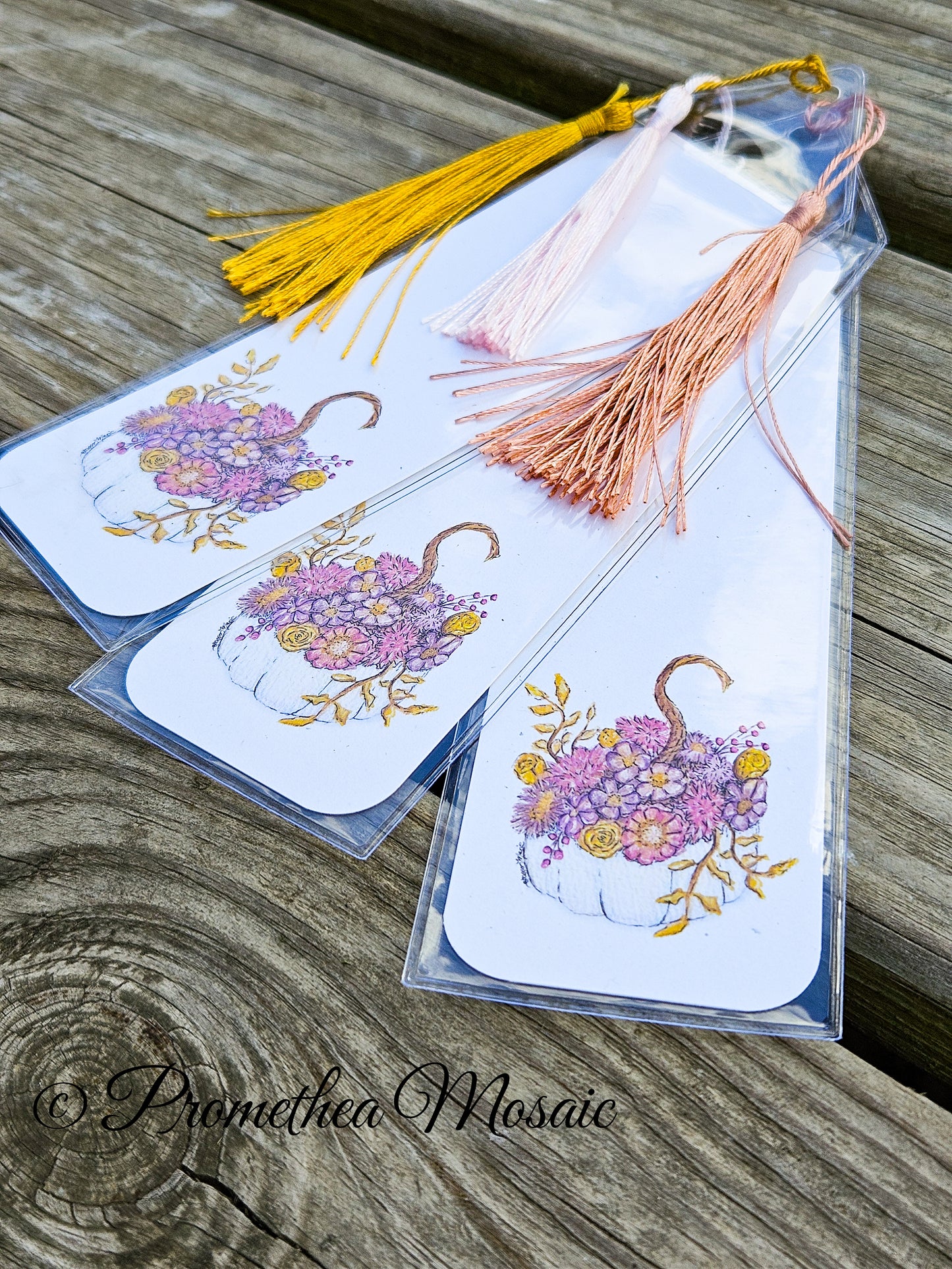Saved For Such A Time | Pastel Pumpkin Bouquet Bookmark