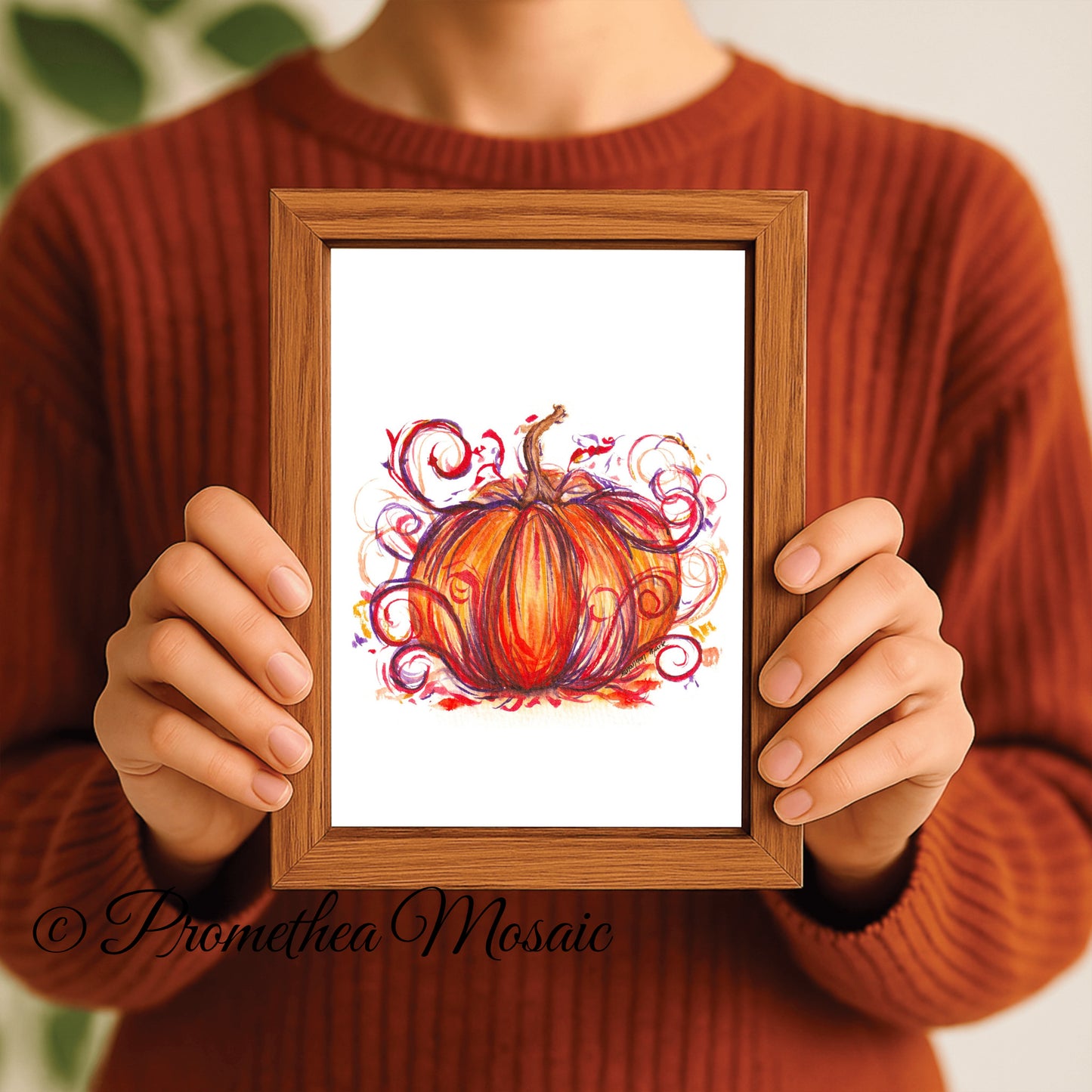 | Fancy Red Pumpkin Art Print