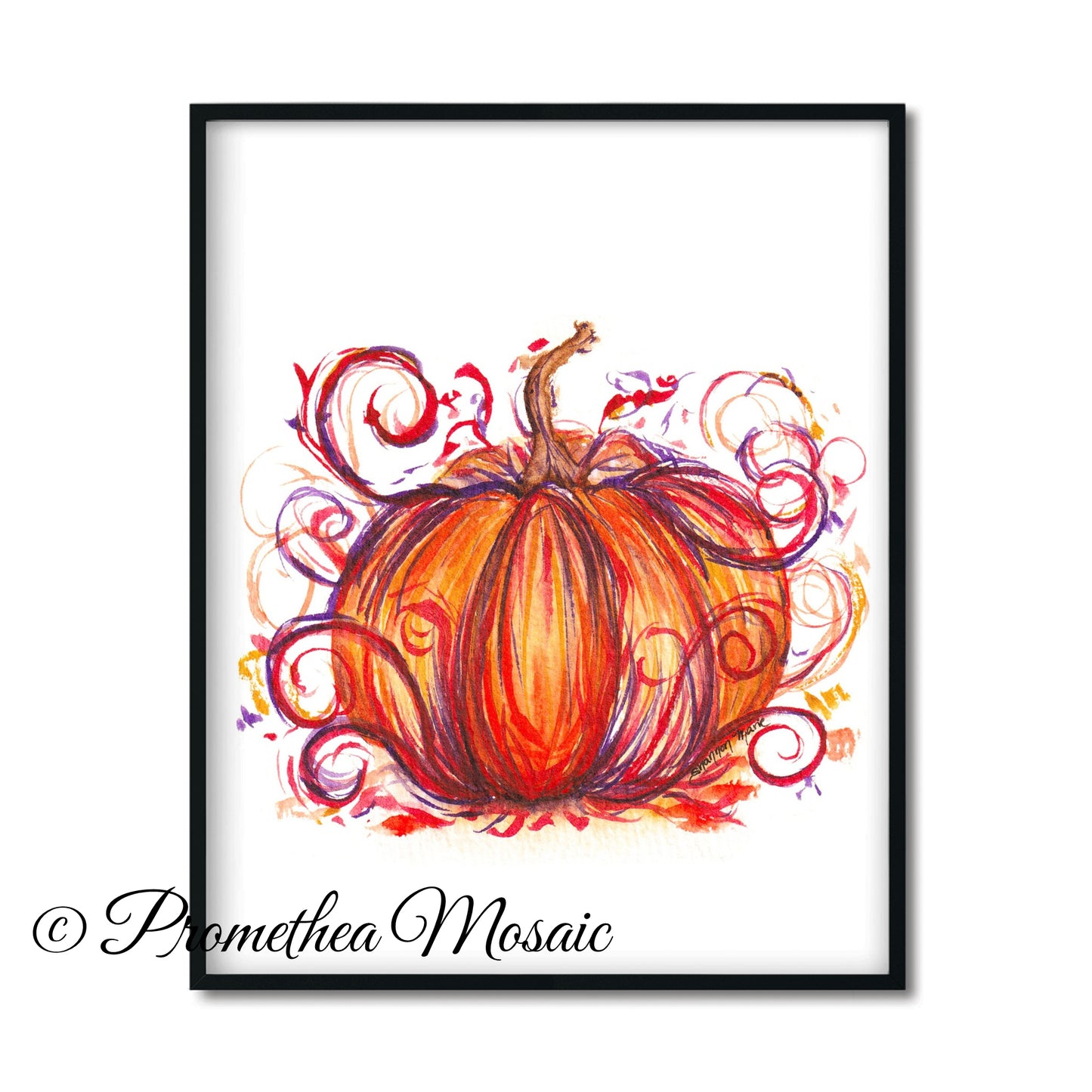 | Fancy Red Pumpkin Art Print