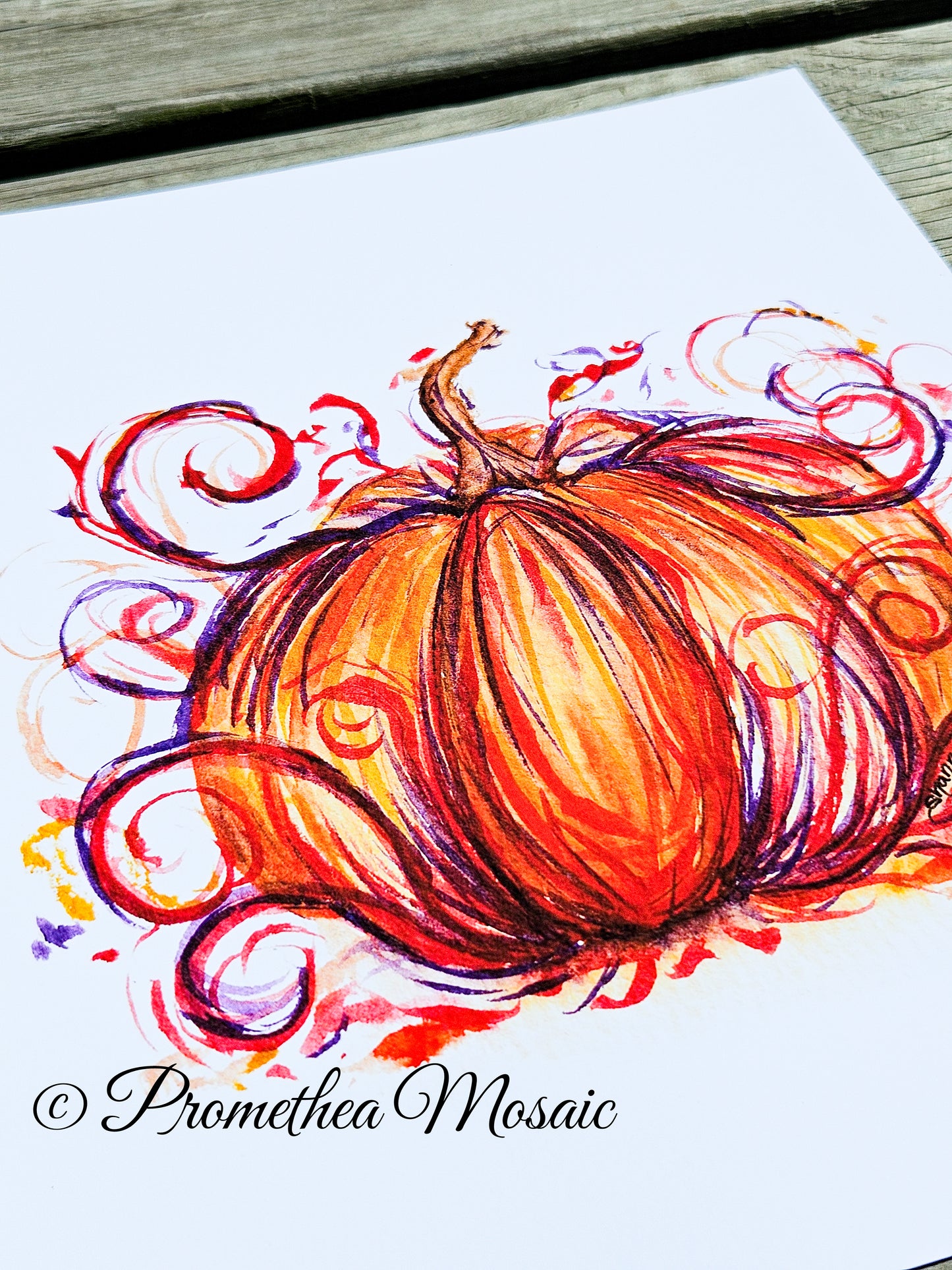 | Fancy Red Pumpkin Art Print
