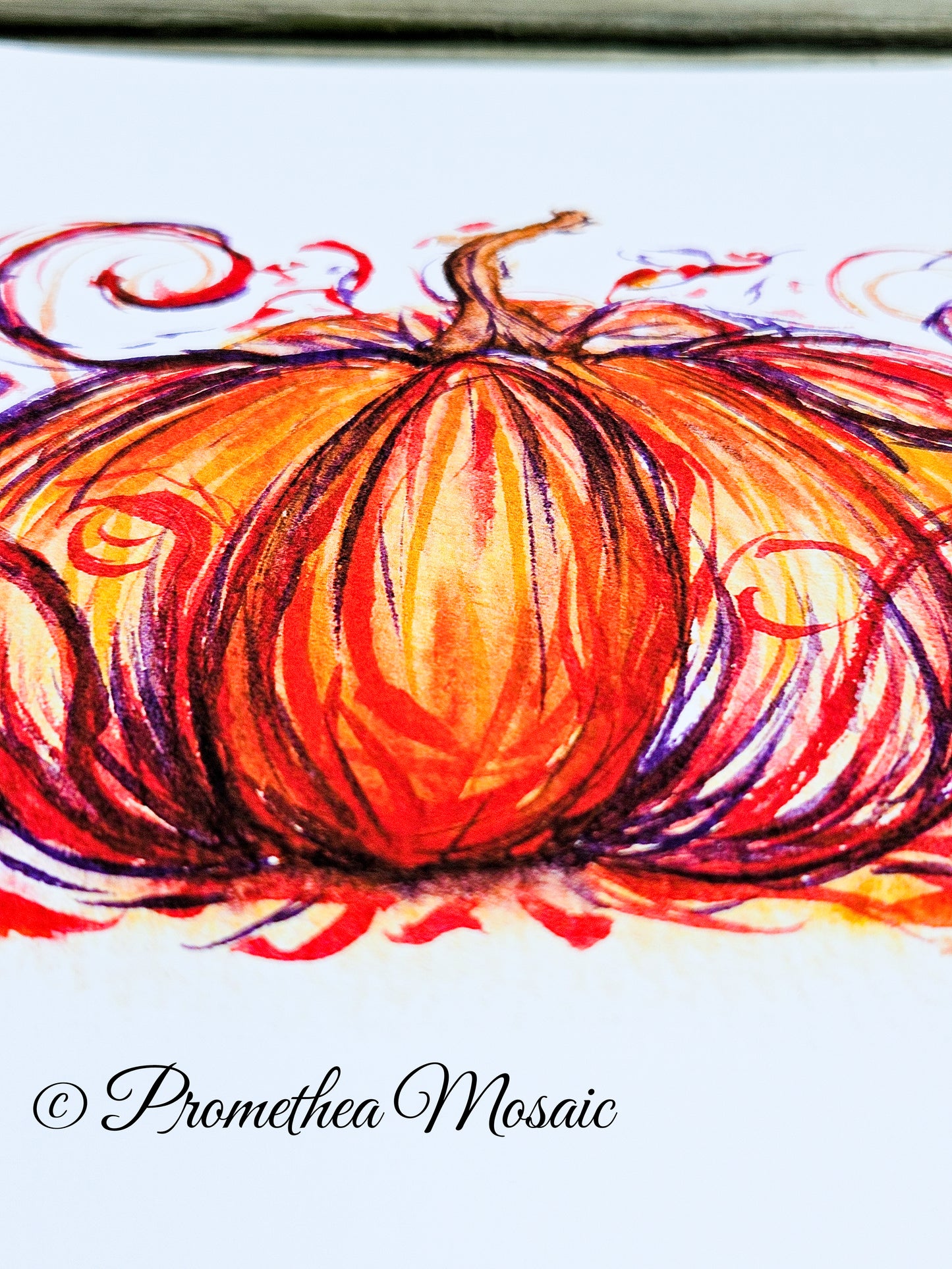 | Fancy Red Pumpkin Art Print