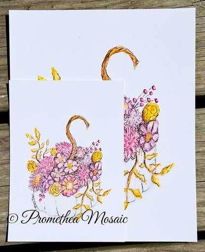 Saved For Such A Time | Pastel Pumpkin Bouquet Art Print